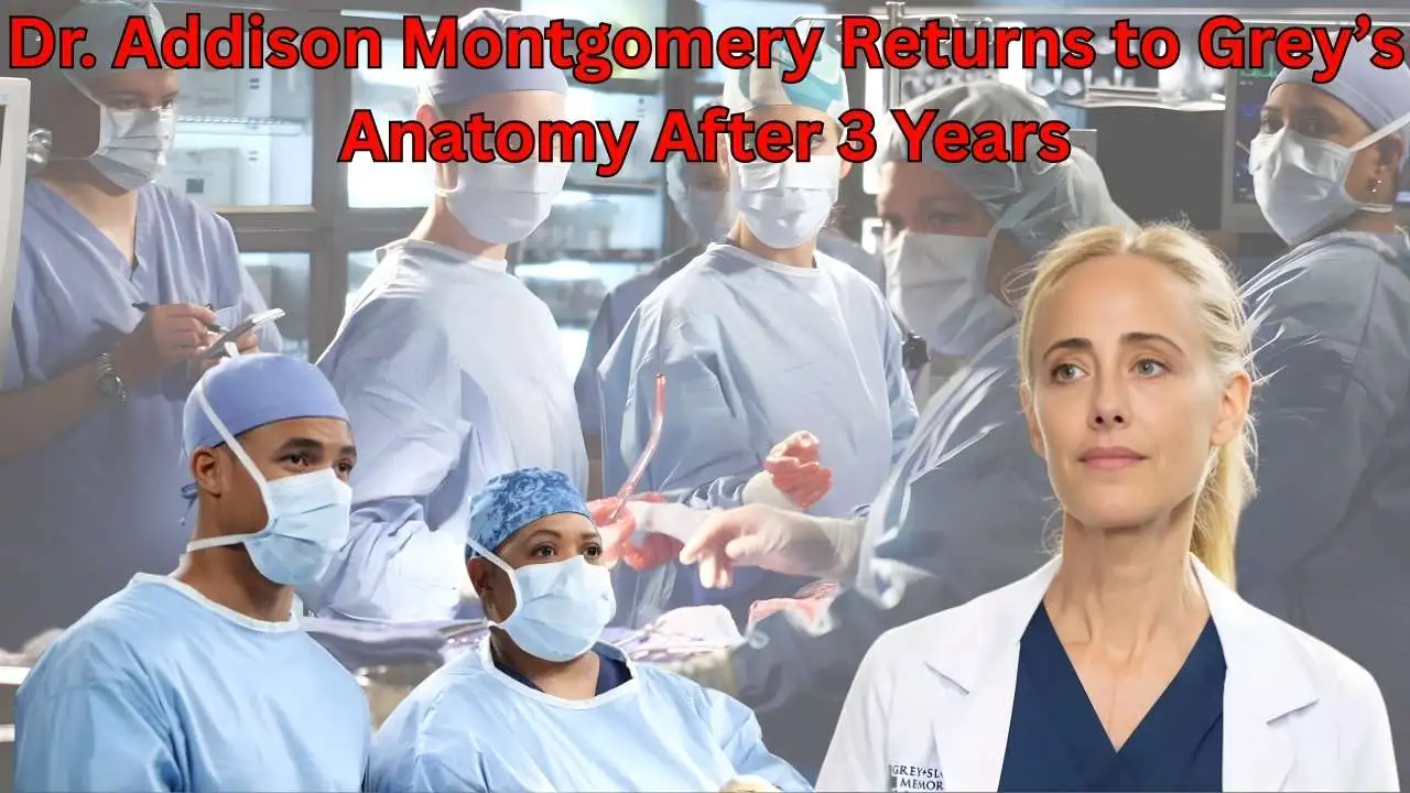 Dr. Addison Montgomery Returns to Grey’s Anatomy After 3 Years